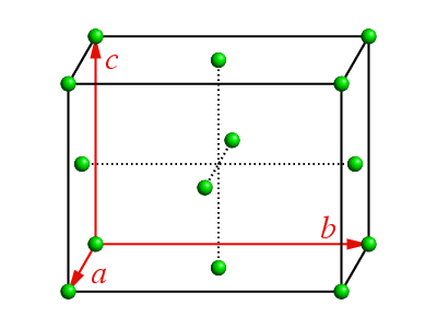 orthorhombic unit cell
